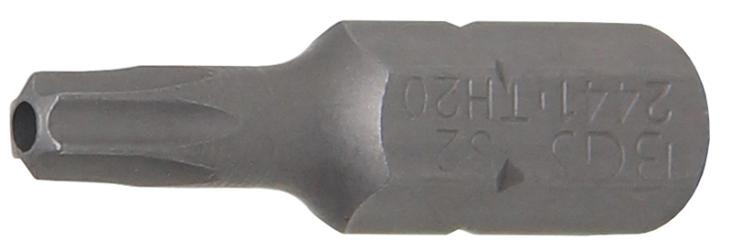 Embout | longueur 25 mm | 1/4 | profil T (pour Torx) avec perçage T20