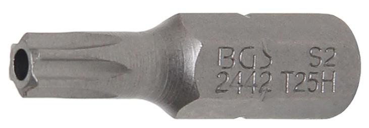 Embout | longueur 25 mm | 1/4 | profil T (pour Torx) avec perçage T25