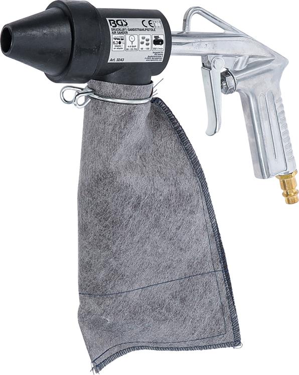 Pistolet de sablage à air comprimé avec accessoires