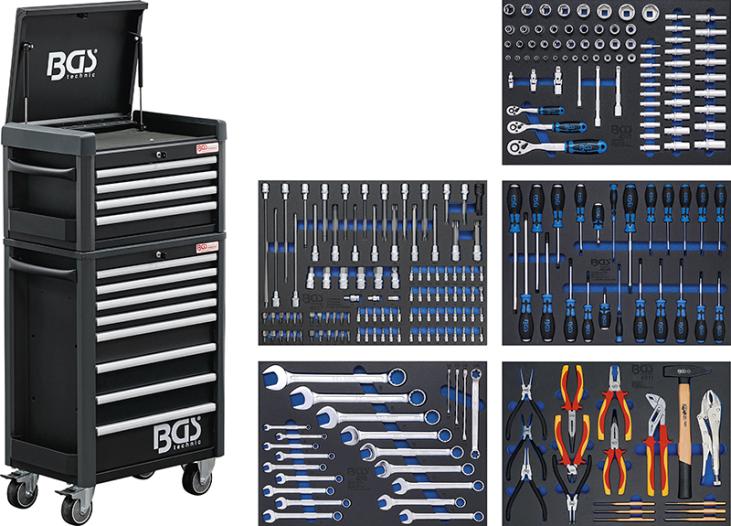 Servante d'atelier Profil Standard Maxi | 12 tiroirs | avec 263 outils