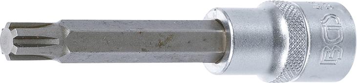 Douilles à embouts | longueur 100 mm | 12,5 mm (1/2) | profil cannelé (pour RIBE) M10