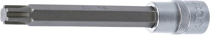 Douilles à embouts | longueur 140 mm | 12,5 mm (1/2) | profil cannelé (pour RIBE) M12