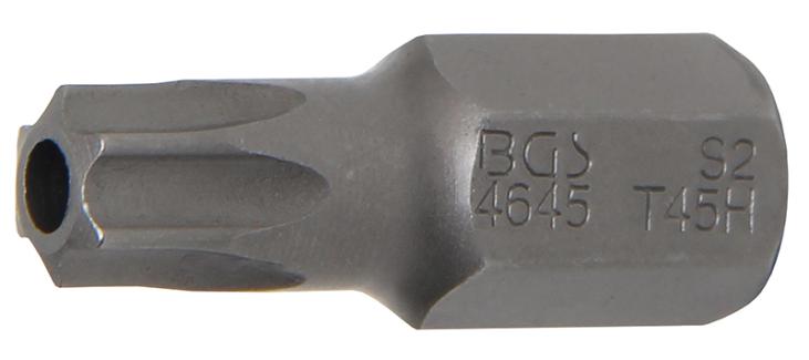 Embout | longueur 30 mm | 3/8 | profil T (pour Torx) avec perçage T45