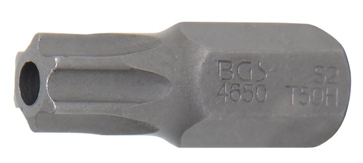 Embout | longueur 30 mm | 3/8 | profil T (pour Torx) avec perçage T50