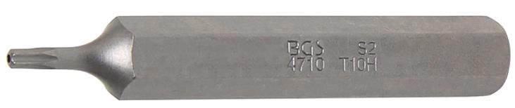 Embout | longueur 75 mm | 3/8 | profil T (pour Torx) avec perçage T10