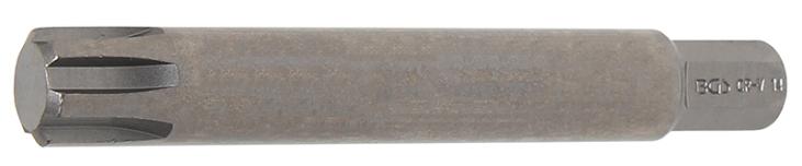 Douilles à embouts | longueur 100 mm | 10 mm (3/8) | profil cannelé (pour RIBE) M14