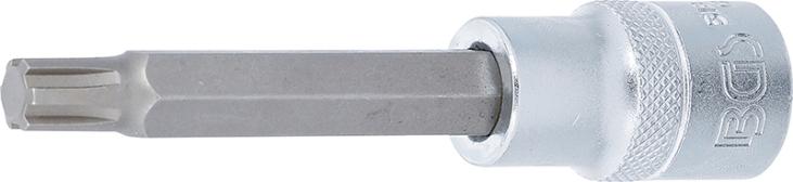 Douilles à embouts | longueur 100 mm | 12,5 mm (1/2) | profil cannelé (pour RIBE) M9