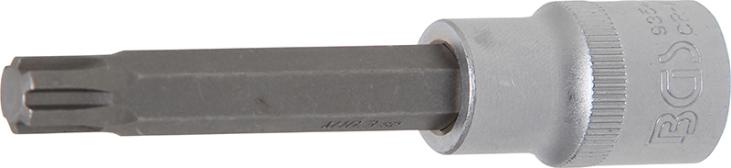 Douilles à embouts | longueur 100 mm | 12,5 mm (1/2) | profil cannelé (pour RIBE) M10,3
