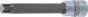 Douilles à embouts | longueur 140 mm | 12,5 mm (1/2) | profil cannelé (pour RIBE) M14