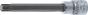 Douilles à embouts | longueur 140 mm | 12,5 mm (1/2) | profil cannelé (pour RIBE) M10,3