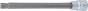 Douilles à embouts | longueur 200 mm | 12,5 mm (1/2) | profil cannelé (pour RIBE) M10