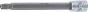 Douille à embouts | longueur 100 mm | 1/4 | profil T (pour Torx) avec perçage T30