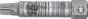 Embout spécial de démontage des poulies de courroie d'alternateurs | profil T (pour Torx) T50 x 64 mm