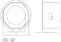 Clé d’écrous de moyeu | octogonale | pour remorques R.O.R. | 127 mm